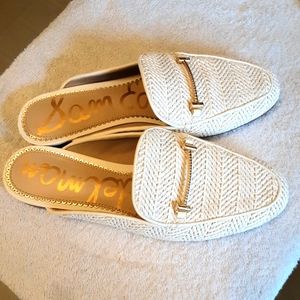 Sam Edelman- Laurna mule -white  summer weave slides - side 8